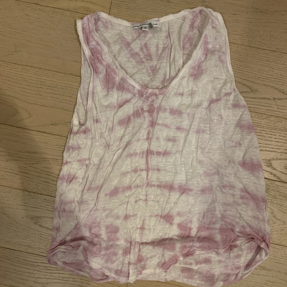 Young Fabulous and Broke pink tie dye tank